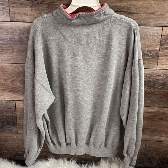 Varsity by Savile Row Men’s Sweat Shirt, Size M, Gray and Red - Picture 4 of 8